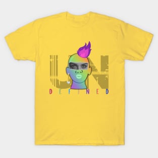 Undefined Fire: Expressive Face Art T-Shirt